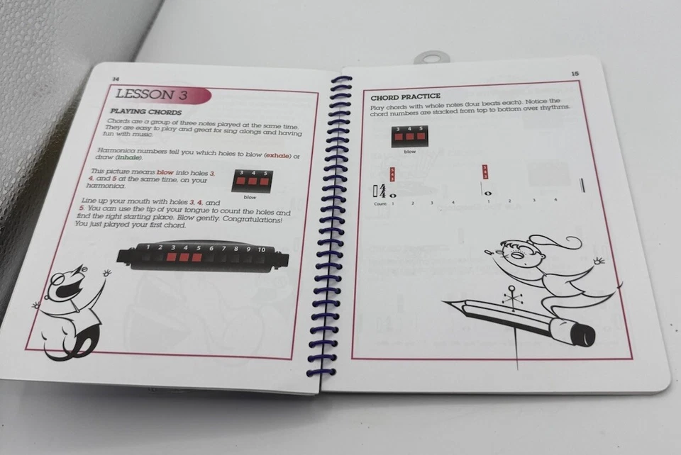 First Act LEARN & PLAY HARMONICA -2002-Harmonica & Instructions-New Open Box - Image 4 of 4