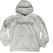 Superdry Gray Cotton Men Men's Sweater Authentic Size Large