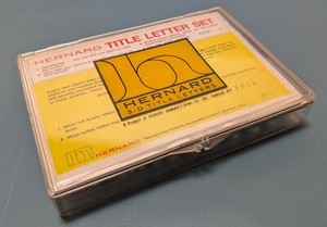 Vintage Hernard 3-D Title Letters (Upper Case & Numbers) 3/4"  White with Box