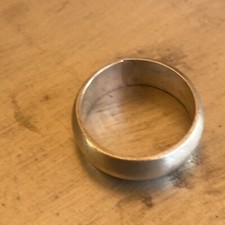 Sterling Silver Mexico Chunky Thick Simple Wedding Band Style Ring Size 5