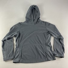 Columbia Hoodie Sweatshirt Women  s Medium Gray Pullover Fleece Ladies