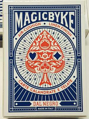 MagicBike Regular Index Karten Kalandrat und Leinwand Poker Blu Dal Negro