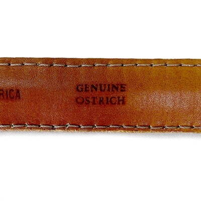 Cape Cobra Cognac Ostrich Leather Belt from South Africa | eBay display picture 1