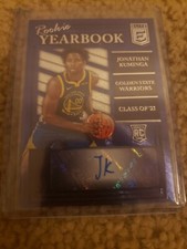 Jonathan Kuminga 2021-22 Donruss Elite Rookie Yearbook Auto Golden State DG RC