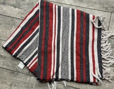 Authentic Falsa Blanket Traditional Woven Made In India Southwestern Boho Aztec