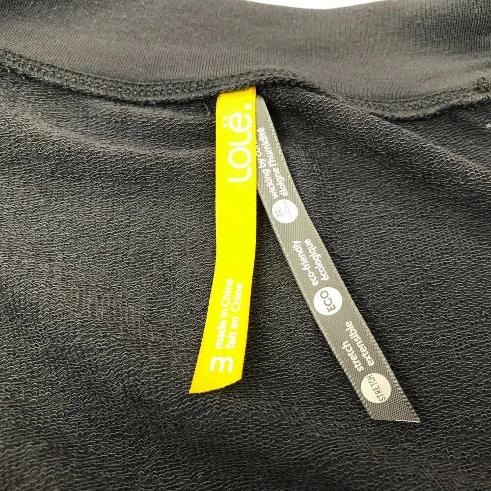 lole mix-media workout activewear casual long sleeve shirt