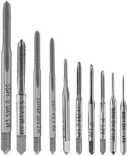 10pcs Micro Taps Bits Mini Machine Screw Drill Tap Set Metric Thread Screws