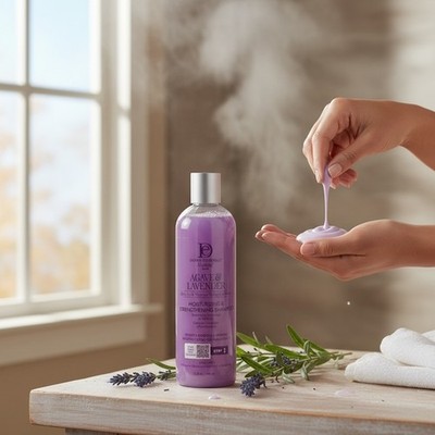 Design Essentials Natural Agave Lavender Moisturizing Strengthening Shampoo 12oz