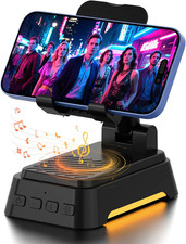Gifts for Men Women, Cell Phone Stand with Bluetooth Speaker and Ambient Light,
