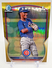 Angel Cepeda 2023 Bowman Chrome 1st Prospect True Gold Refractor #27/50 #BCP-205