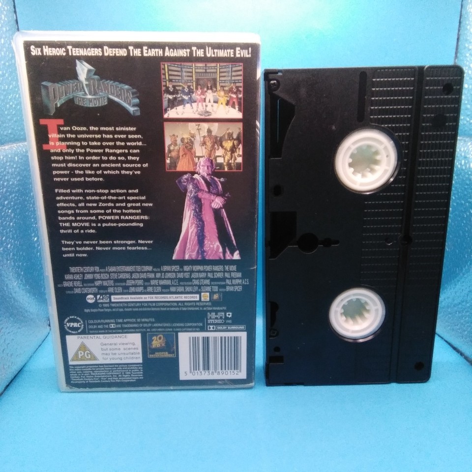 Resolution Generalist Power Rangers The Movie 1995 VHS Pal Film Video Tape Rare Cult Family ...