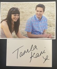 Tamla Kari Signed Autograph White Index Card TV Inbetweeners Film Free Photo COA