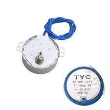 Metal TYC50 Double Flat Shaft Synchronous Motor AC110V 45RPM CW/CCW