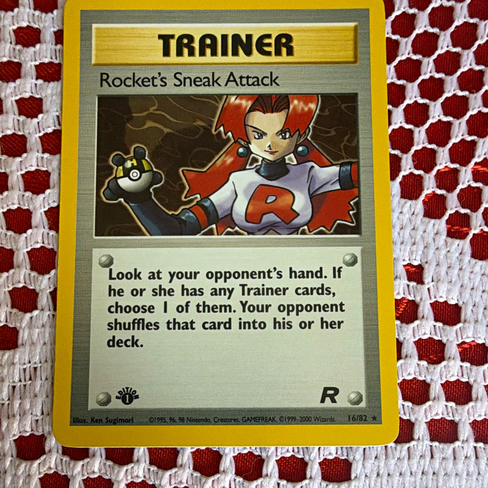 Wizards of the Coast Team Rocket 1st Ed Rocket's Sneak Attack 16/82 Rare EN