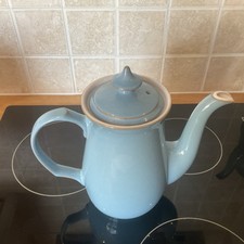 Denby Colonial Blue Coffee Pot (25cm tall: appx 2 pint) VGC postage included 