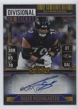 2024 Panini Contenders Rookie Divisional Ticket 21/99 Roger Rosengarten Auto 9v7