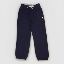 Ralph Lauren Polo Sweat Pants Boys Size 8 Navy Blue Preppy Drawstring Pockets