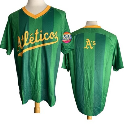 OAKLAND A's Latin Hispanic Heritage LIMITED EDITION SGA 9/6/24 Futbol Jersey XL