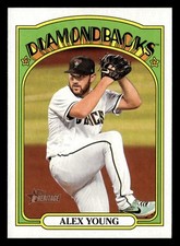 Alex Young 2021 Topps Heritage #522 Arizona Diamondbacks *028