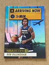2024-25 NBA HOOPS ARRIVING NOW HOLO GOLD INSERT ROB DILLINGHAM WOLVES ROOKIE #24