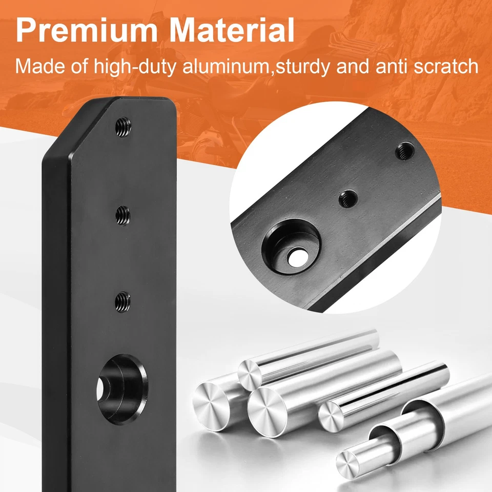 Fits For Harley Touring 2009-2013 Tour Pack Relocate Kit Adjustable 1"-3" Mount Foto 4 de 4