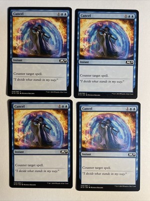 4x Mtg Core Set 2019 M19 Cancel NM Magic The Gathering