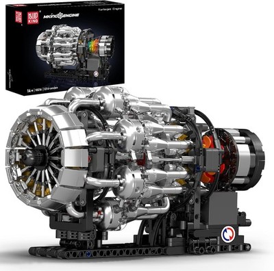 Mould King City Aircraft Engine Building Kit, Toy for Adults (1214 PCS)