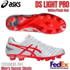 ASICS Soccer Cleats Shoes DS LIGHT PRO White/Flash Red 1103A095.104 2025 NEW
