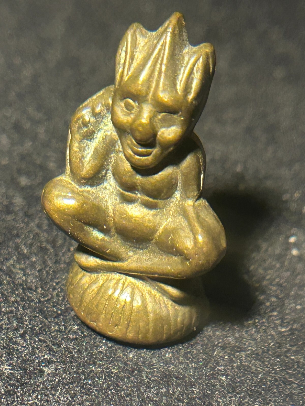 Vintage / Antique -Early Twentieth Century Brass Lucky Charm (Pixie design)