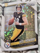 Will Howard 2025 Prizm White Disco Rookie Card #367 - Steelers