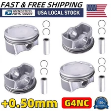 +0.50MM G4NC Engine Pistons Rings Kit 23041-2E200 For 2014-2018 HYUNDAI KIA 2.0L