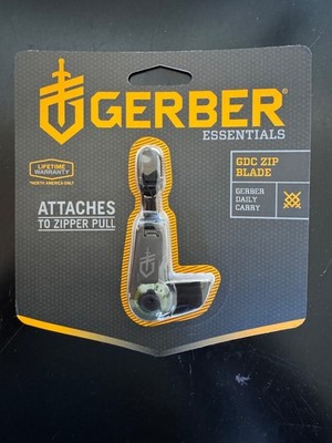 GERBER GDC Zip Blade Knife - Attaches to Zipper Pull Tab with Locking Blade