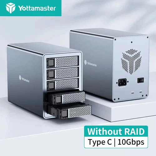 2 4 5 Bay Typ-B USB3.0 Raid Festplattengehäuse Ghäuse für 2,5" 3,5" SATA HDD SSD - Bild 1 von 17