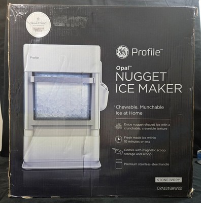 GE Profile Opal Nugget Ice Maker Stone Ivory OPAL01GHWSS
