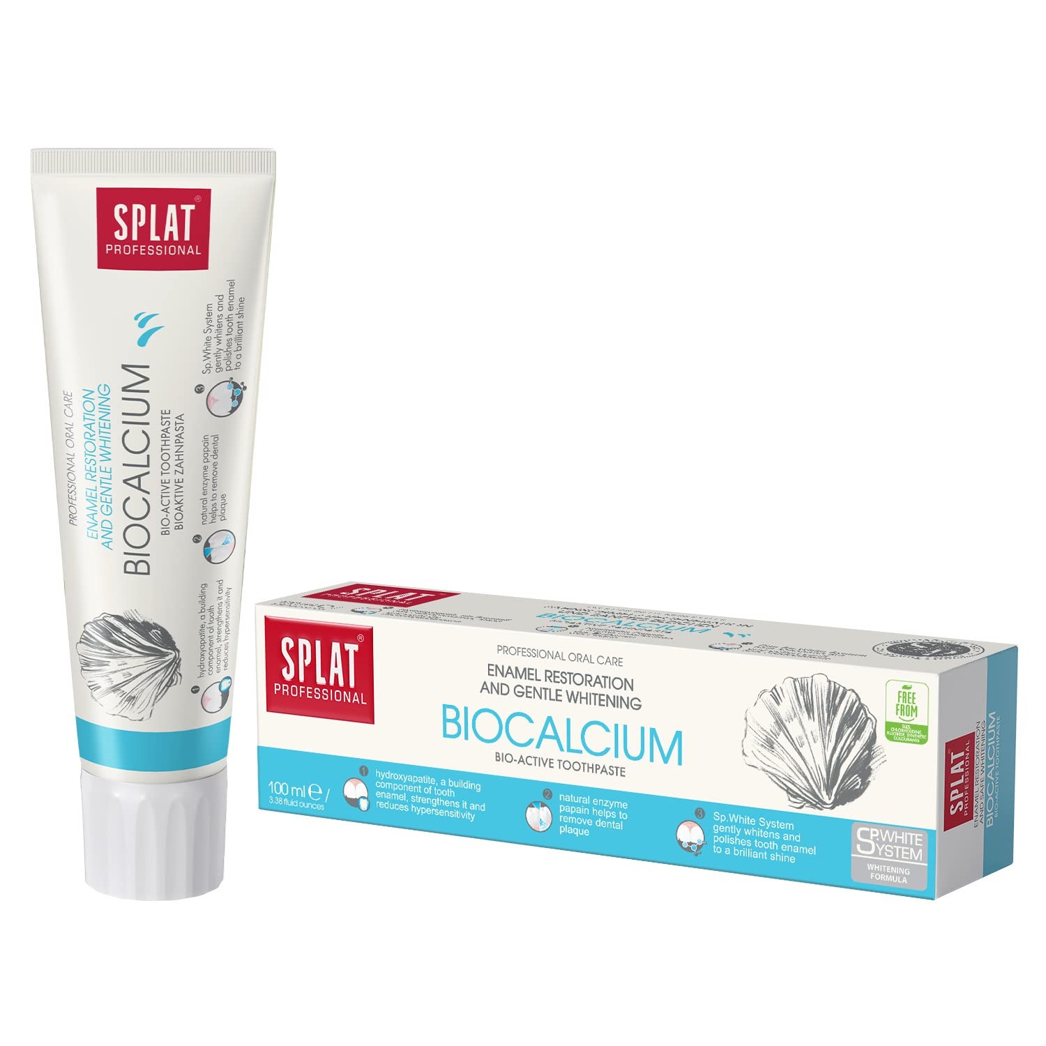 Splat Professional Biocalcium Bioactive Toothpaste For Enamel Regeneration And Gentle Whitening 100 G - Image 6