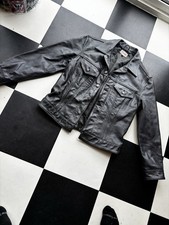 Western Levi’s Oldschool Jacke Lederjacke Echtes Leder Schwarz Gr. L Vintage