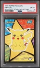 1999 TOPPS POKEMON THE MOVIE EDT STICKER CARDS SITTING PIKACHU PSA 6