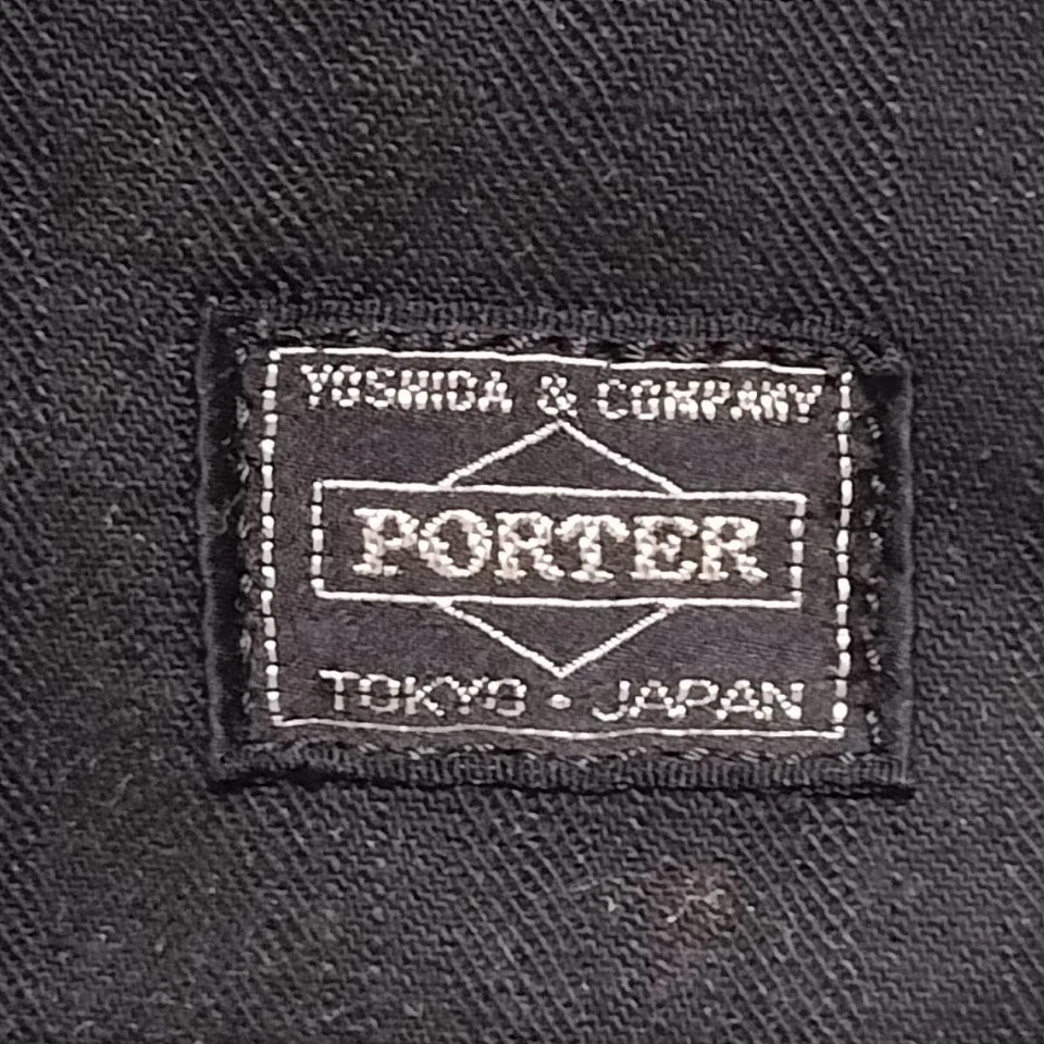 Bolso de Mano Yoshida Porter SUNNY M Tela Denim Negro Para Hombre De Japón Foto 3 de 4