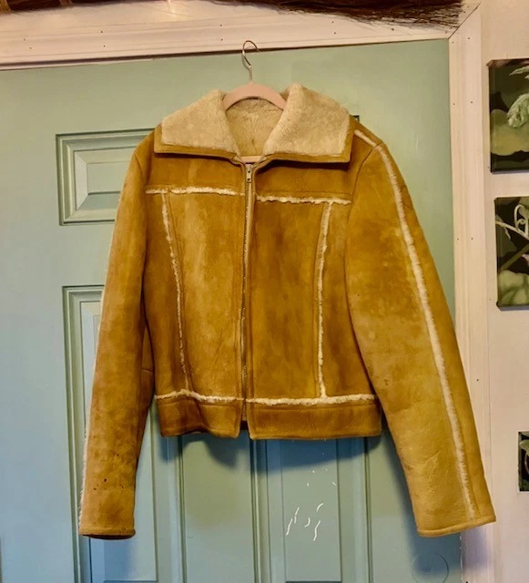 Vintage Men's Scully Leatherwear Genuine Suede Shearling Jacket Size 40 *Flaws* - Image 2 of 4