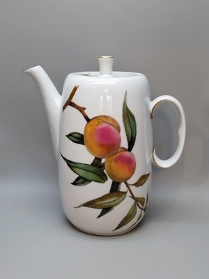 Royal Worcester Fine Porcelain Evesham Gold Coffee Pot 40 oz Oven to Table Ware
