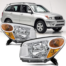 Headlights Assembly Compatible with 2004 2005 Toyota RAV4 Replacement Headlamp,