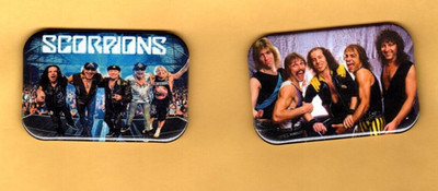 SCORPIONS   2  REFRIGERATOR MAGNET  2'' X 3''  WITH ROUNDED CORNER