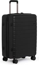 Image of Antler Stamford 4-Wheel 68cm Hard-Sided Medium Expandable Suitcase - Black A
