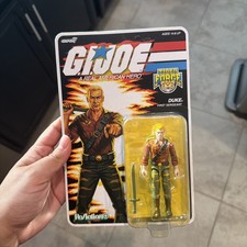 SUPER 7 REACTION  Plus GI JOE DUKE TIGER FORCE O-RING Target  New Unpunched