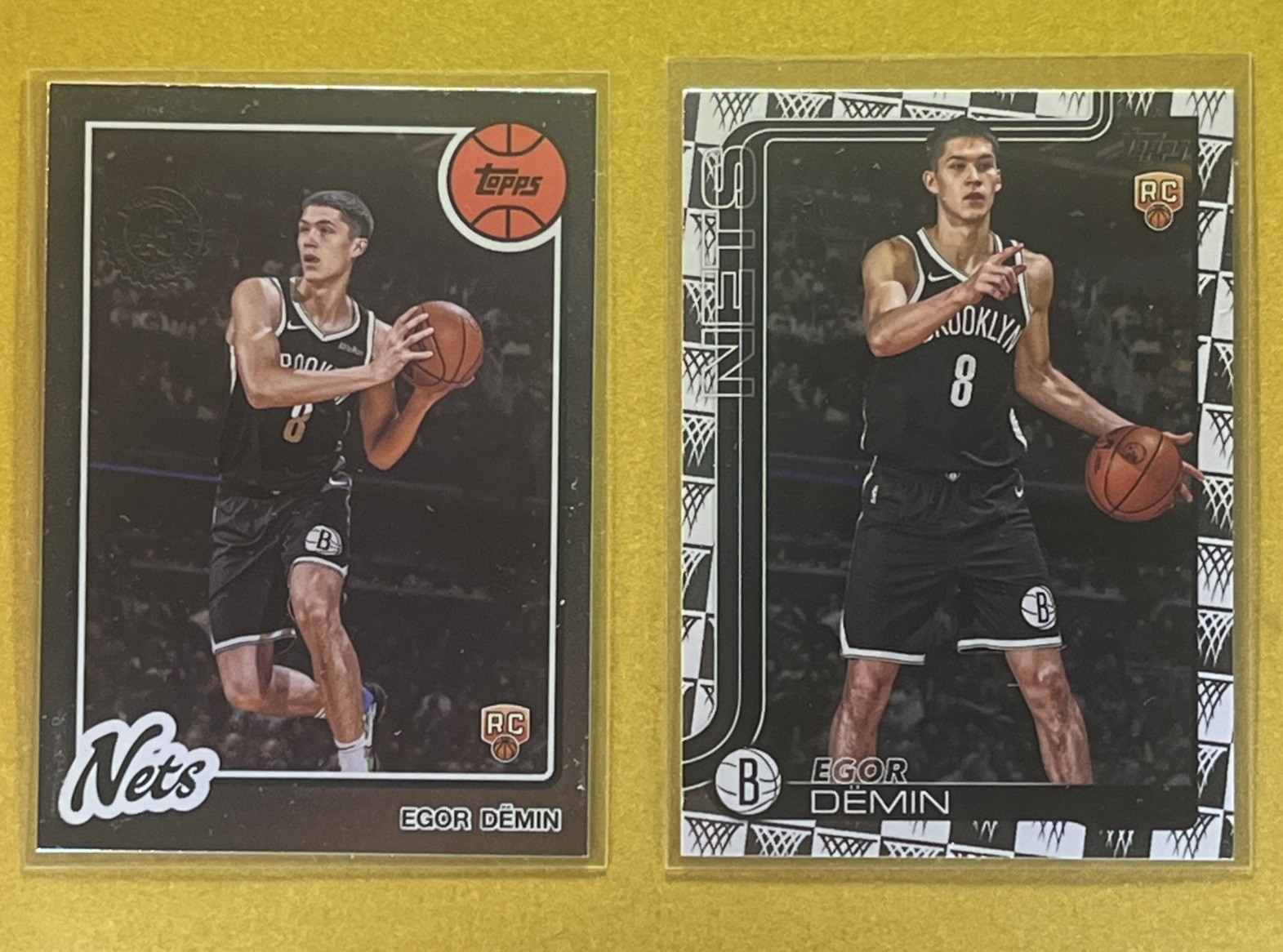 2025-26 Topps Egor Demin Rookie #208 Diamante SSP Brooklyn Nets + Silver Foil