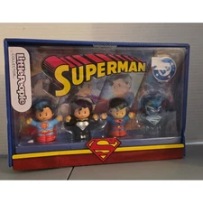 Fisher-Price Little People Superman Collector Figure Set New Box Dented Bottom