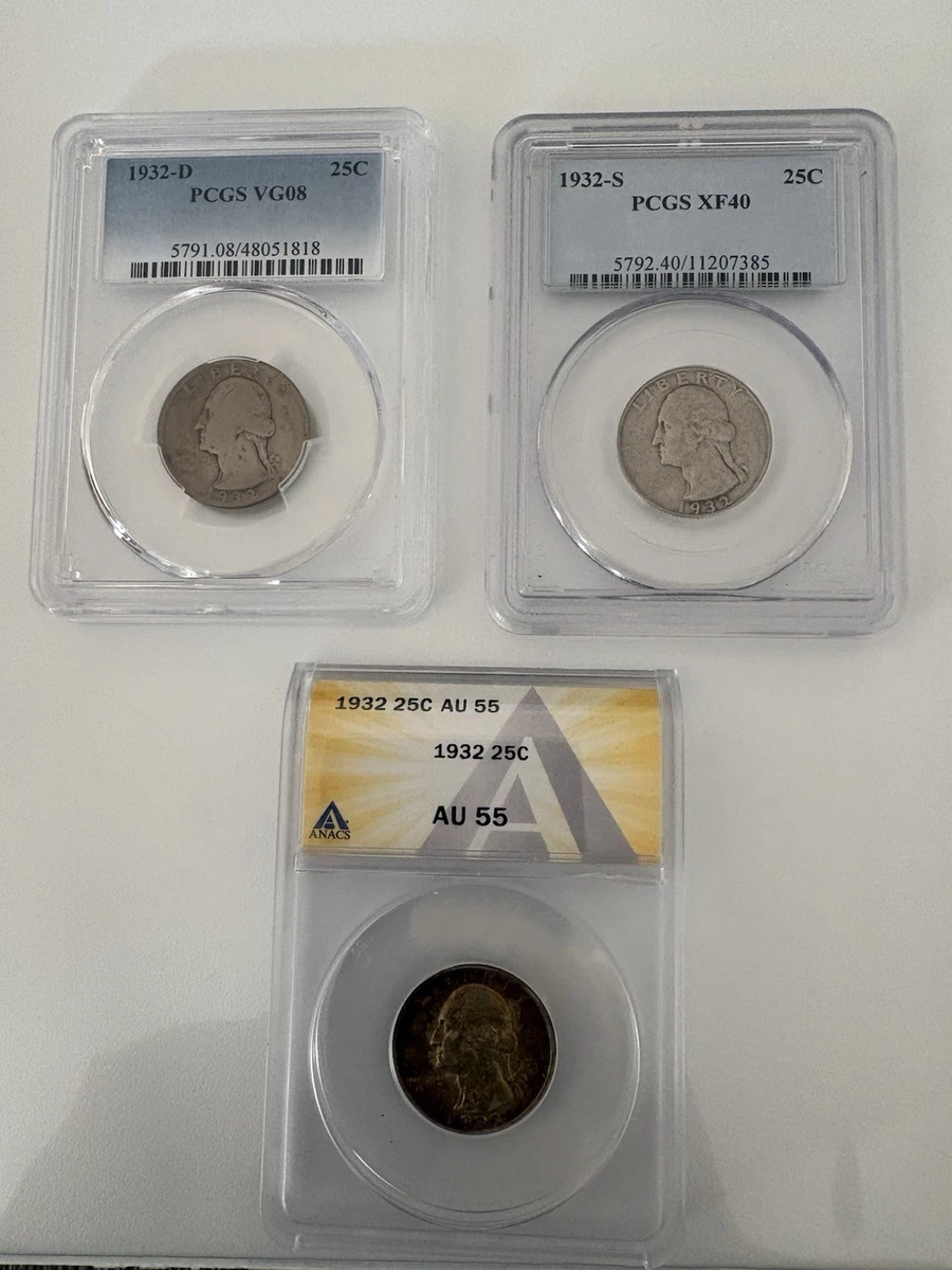 XF 40 Graded 1932 Year Washington Quarters (1932-1998) for sale | eBay