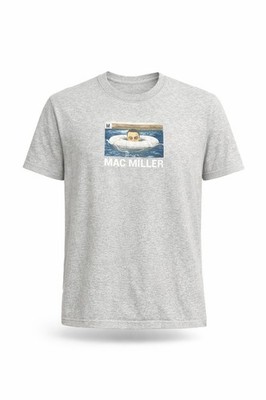 Mac Miller Men's Graphic Band T-Shirt Official Merchandise Heather Gray Sz M