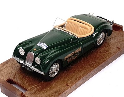 Brumm 1/43 Scale R102 - 1948 Jaguar 1990 Norwich Union RAC Classic - Green