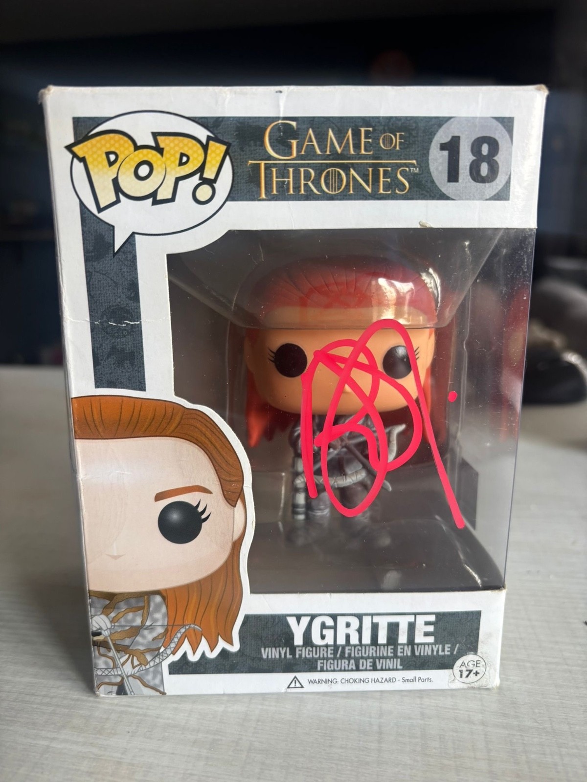 ROSE LESLIE Hand Signed “Ygritte” GOT TV Series vaulted Funko Pop! #18 COA